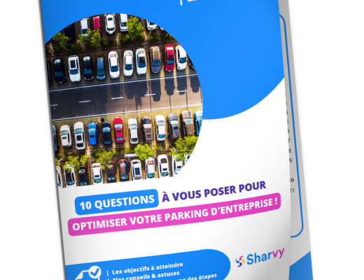 couverture livre blanc sharvy sur l'optimisation du parking d'entreprise avec 10 questions