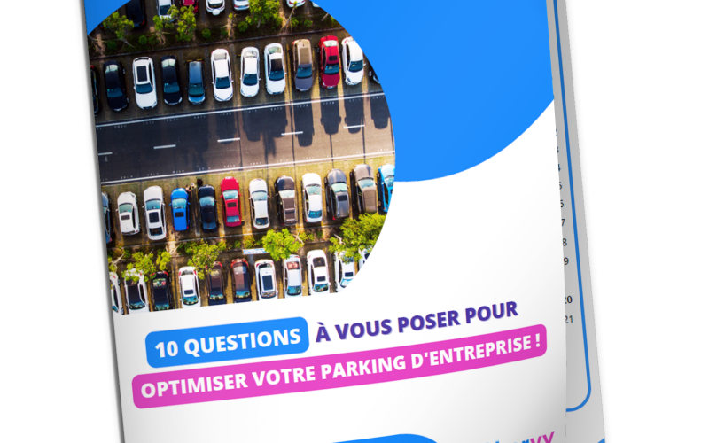 couverture livre blanc sharvy sur l'optimisation du parking d'entreprise avec 10 questions