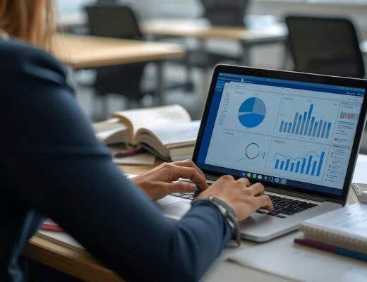 Reconversion professionnelle : formation en ligne sur ordinateur